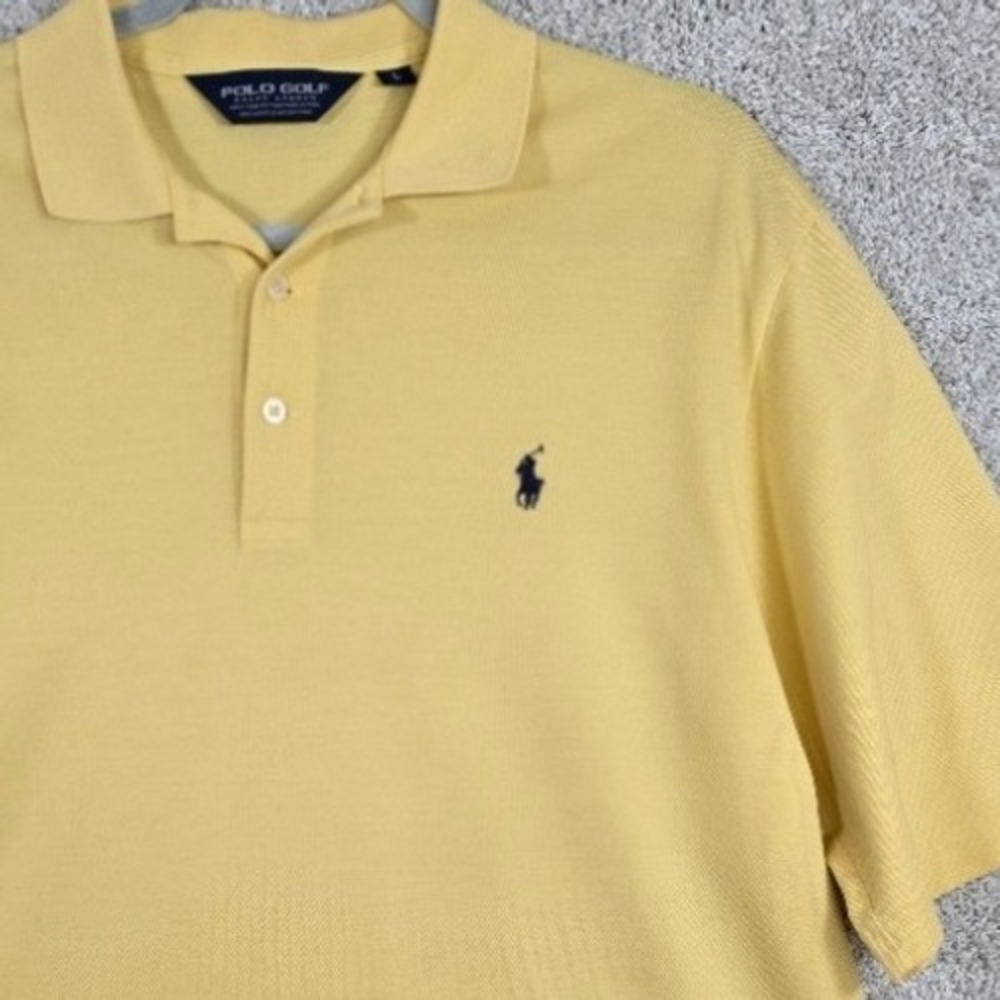 Polo Ralph Lauren Yellow Golf Polo Shirt Mens L
